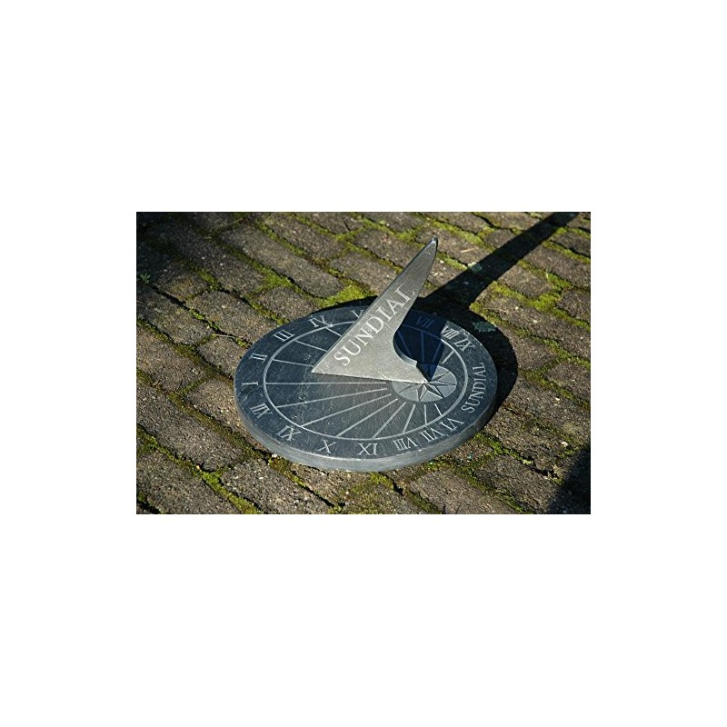Esschert Design USA LS002 Round Slate Sundial