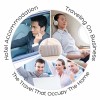 Inflatable Travel & Beach Pillow, Portable Air Cushion Headrest for