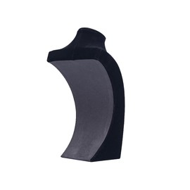 Coward Necklace Bust Stand, Necklace Holder Stand, Black Velvet Necklace Jewelry Display Holder for Home Use or Store Shop Show (9" Hight)