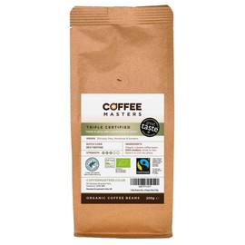 Coffee Masters Triple Certified Organic Blend Coffee Beans 200g