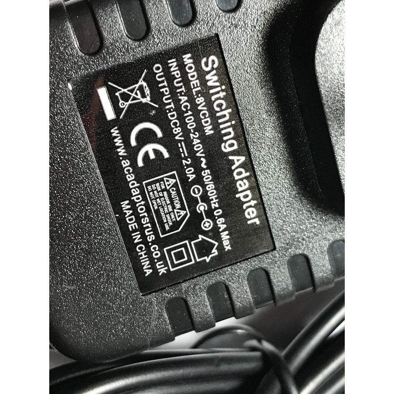 8V AC-DC Switching Adapter for Kelly Holmes Exercise Bike YK-BK8601