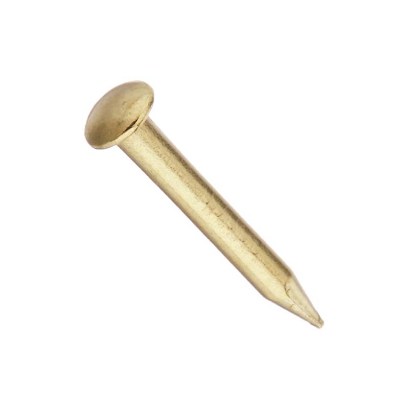 Osato Brass Nails, Round Head #18 x Length 0.4 inches