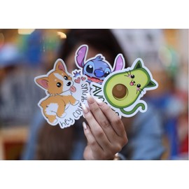 Comedy Goat Sticker - 4 Inch WaterProof Vinyl - Vinyl Stickers, Laptop Decal, Hydro Water Bottle Sticker, Car Decal, Skateboard Stickers, Funny Stickers, Music Icon, Graffiti Nerd