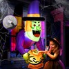 Solpex Halloween Inflatable Decoration, Inflatable Witch decoration with Pumpkin, 135cm/