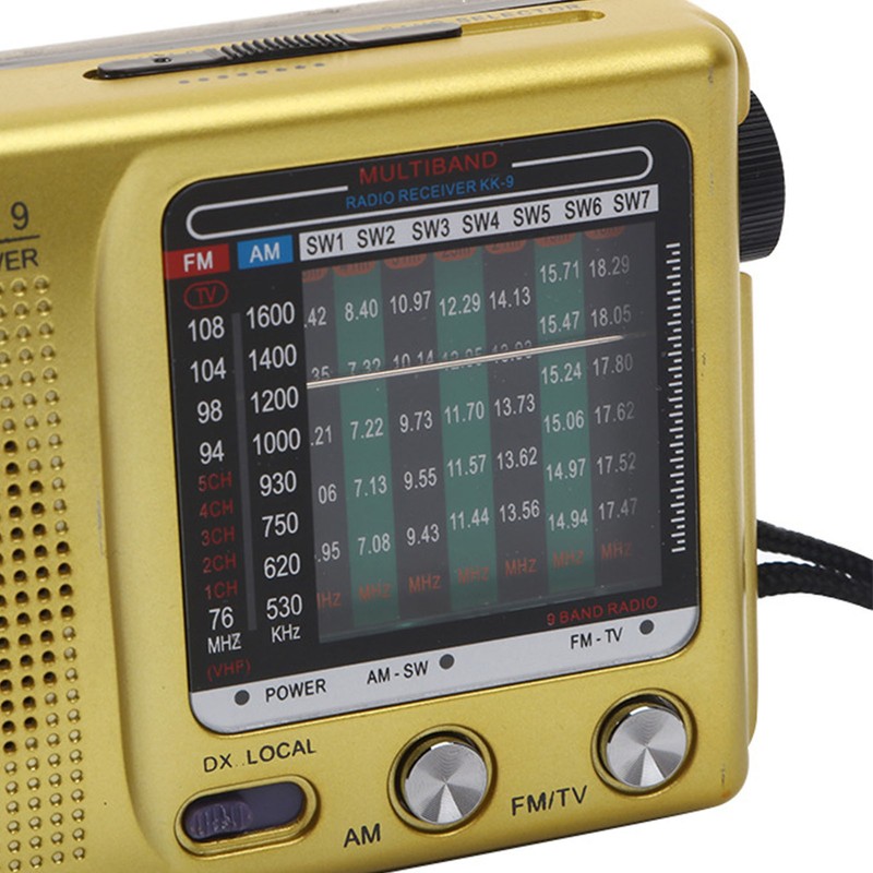 Full Band Radio Portable Digital Retro Multifunction Handheld Radio Recorder