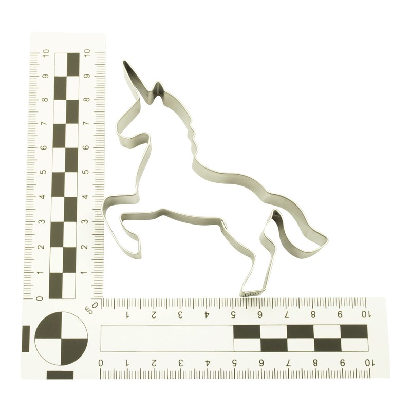 BekkiB - Cookie Cutter "Unicorn" - Approx. 9.1 cm, Stainless