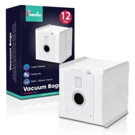 FAMELEC 12 Pack Dust Bags for LG Vacuum Bags with Models A937KGMS, A939KBGS and A938KBGS, Replacement Dust Bag for LG CordZero All-in-One Tower, Improved Vacuum Bags for LG Cordzero Vacuum