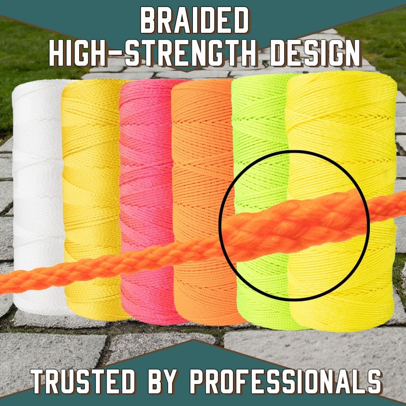 Rope & Cord Mason Line – High Visibility Nylon Twine