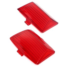 ZYTC Front Rear Fender Tip Light Red Lens Cover Mud Guards Replacement for Harley FLHX FLHR 1980-2013