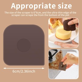 20Pcs Pan Scraper Nylon Pot Scrapers Dish Scraper Tool Portable Food Scraper Pot Scraper Cast Iron Skillet Pan Cleaner Scraper Nonslip Grease Scraper for Cast Iron Skillet Cookware