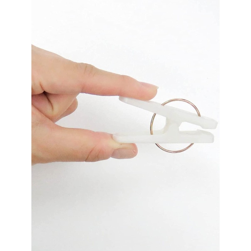 OHE Clothespins, White, Approx. Length 2.2 x Width 1.5 x