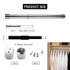 Adjustable Clothes Rail, No Drilling, Extendable Clothes Rail for Cupboard,