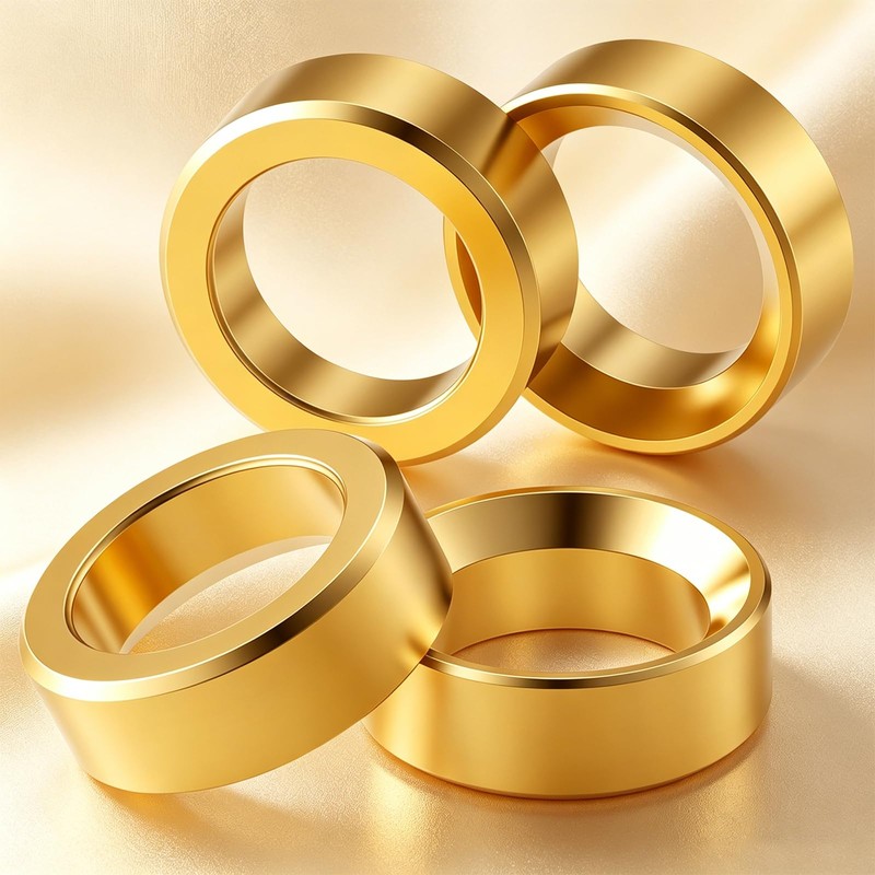 RCLIONS Brass Wheel Weight Block Inner Clamp Rings 13g/4pcs for