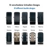 Fa.Volmer ® Men's Genuine Leather Belt with Ratchet Automatic Buckle