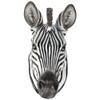 World Of Wonders African Zebra Head Mount Wall Statue Mini-Bust