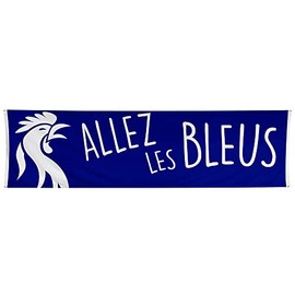 Boland 62201 1 Banner Allez Les Bleus Multi-Coloured 180 x 50 cm