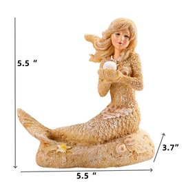 SwandTanpand Ideal Betta Tank Accessories, Medium & Large Aquarium Fish Tank Decorations, Aquarium Decorations, Fish Tank Decorations, Craft Decorations, Mermaid Decorations, (Mermaid 3.7"x5.5"x5.5")