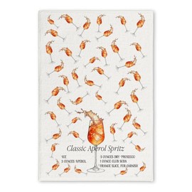 Funny Aperol Spritz Ingredient Kitchen Towel: A Stylish and Practical Gift for Cocktail Lovers - Soft & Absorbent Kitchen Towel - Good Ideas Housewarmings, Holidays, and Special Celebrations!
