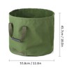 Garden Waste Bag Collapsible Canvas Reusable Water Resistant Garden Yard