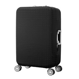 Luggage Cover, Washable Suitcase Cover, Carry on Luggage Cover Protector Zipper, Durable and Anti-Scratch Travel Suitcase Cover, Luggage Protector Suitcase Cover Fits (Black1, XL)