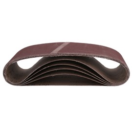 75mm x 533mm Mixed Grit 40-120 Abrasive Sanding Belt Sander Discs 5 Pack