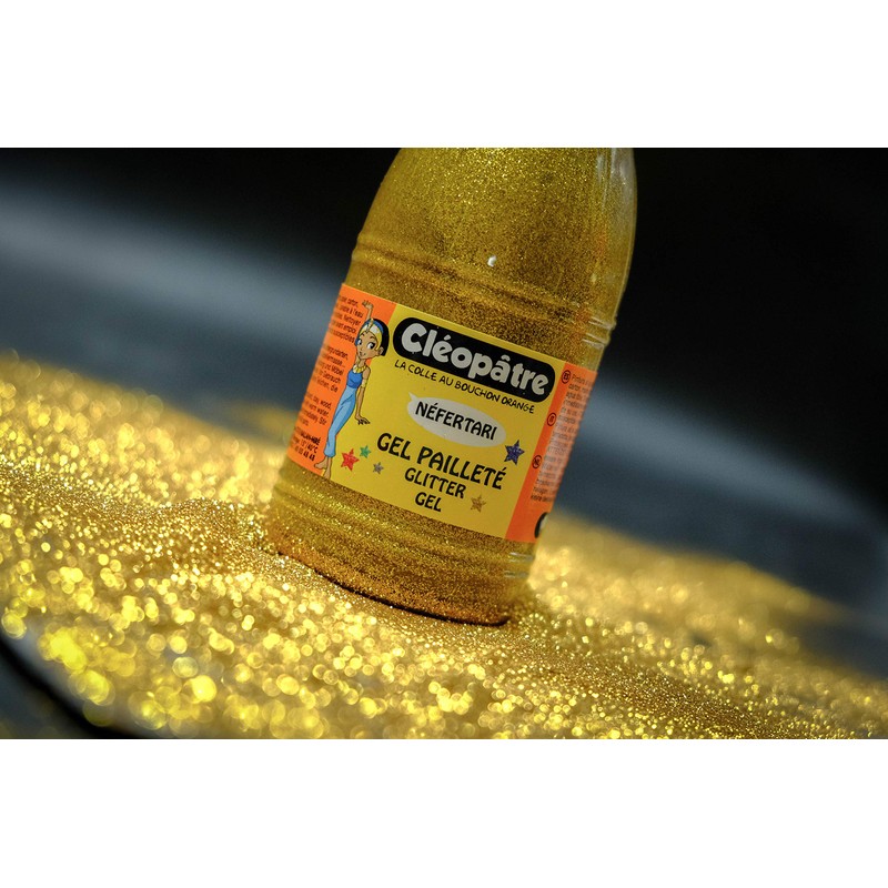 Glitter Gel 250ml Solvent Free Gold