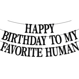 Happy Birthday to My Favorite Human Banner, Funny Birthday Sign, Death to My Youth, Birthday Party Supplies Ideas Decorations