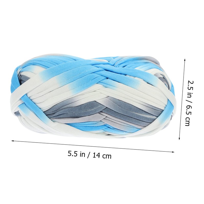 Ciieeo 2rolls Hand Crocheted Yarn for Projects of Creative Flat