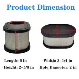 Jvfnxpm 937-05065 Air Filter for Troy Bilt TB30 TB30R TB33LS TB42 TBWC33XP Cub Cad-et CC30 CC30H CC760 CC760ES CR30 CS2210 Craftsman R1000 RER1000 T1000 LT1500 T1200 Engine with 951-12690 Oil Filter