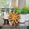 ALIWINER Gold Sea Urchin Abstract Statues Stunning Gold Foil Home