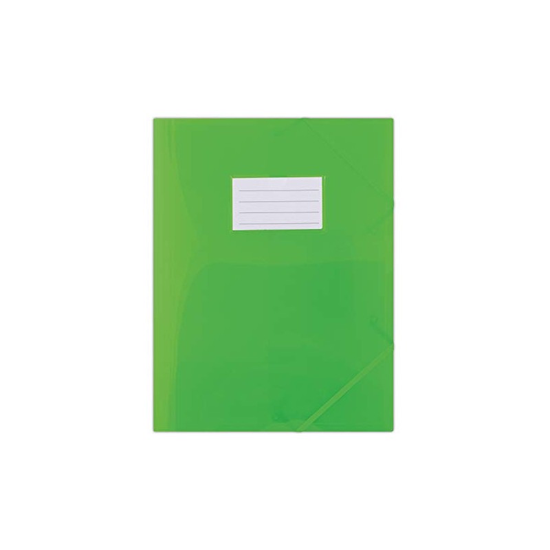 Elasticated File DONAU PP A4 480 Micron 3 Flaps Transparent