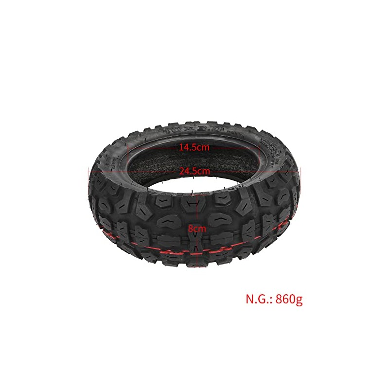 LHROPA 10 x 3 10-inch Rubber Wider & Thicker Off-road