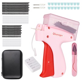 Tagging Gun with A Storage Box, Stitch Gun Kit for Clothes, Stitchy Gun, Mini Quick Sewing Gun, Garment Tag Gun with Black bag and 2 Needles,3000 Pcs (Black&White） Fasteners