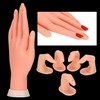Multibao Flexible Movable Soft Plastic Hand for Fake Nail Art