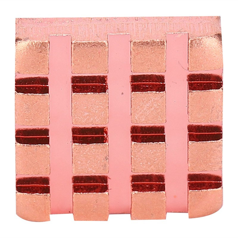 10Pcs Heat Sink Brass Mini Radiators Attach Thermal Conductive Adhesive