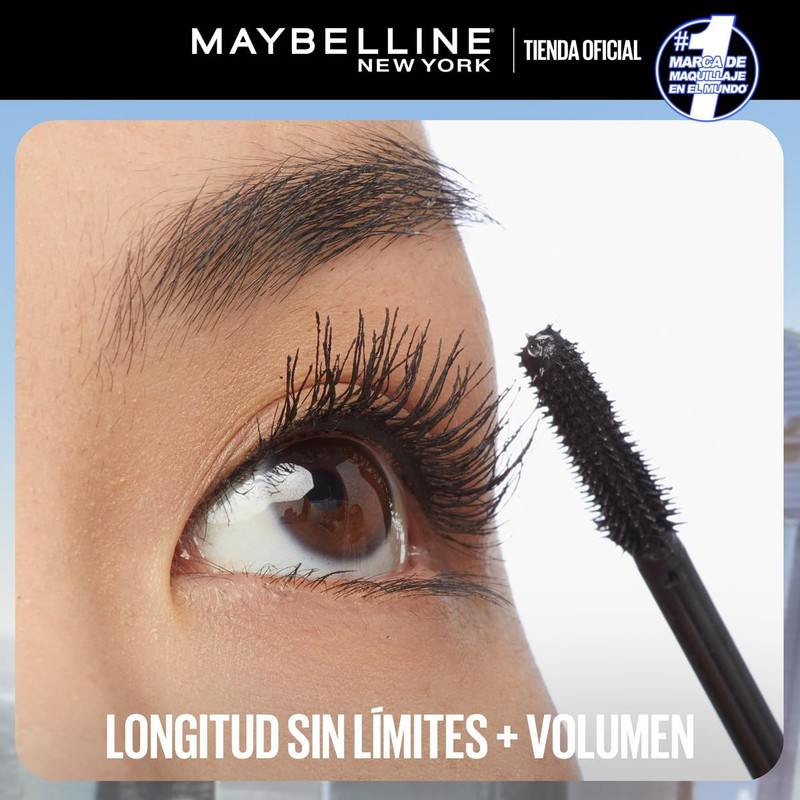 Maybelline Sky High Máscara de Pestañas, Longitud y Volumen 12H,