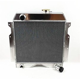 FSMOTO Full Aluminum Radiator for 1954-1964 Jeep Willys Truck 6-226 Utility Wagon 3.7L L6 Manual