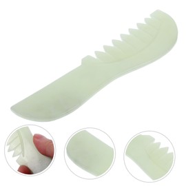 Baluue Natural Jade Comb Scalp Massager Hair Scalp Water Spa Massage Tool Face Massager for Skin Care