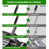 Heavy-Duty Lawn Leveling Rake Levelawn Tool with 30"x10" Plate &
