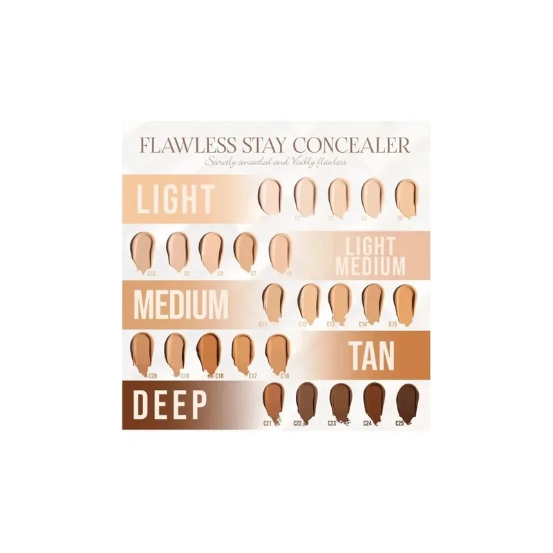 Tonos De Corrector Beauty Creations Flawless Alta Cobertura Tono Verde