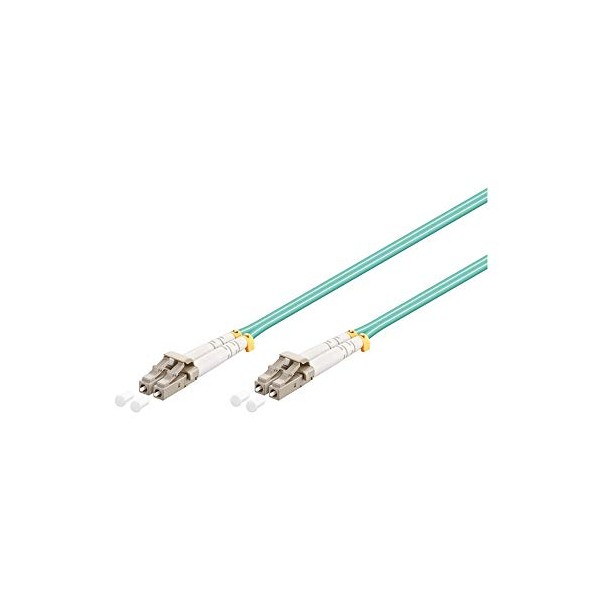 Goobay 95752 Optical Fibre Cable, Multimode (OM3), Aqua, 3 m Length