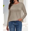 Long Sleeve Shirts for Women Basic Crew Neck Fall Tops