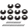 Wideskall Heavy Duty Stainless Steel Closet Pole Sockets Rod End
