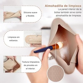 Estuche para Brochas de Maquillaje de Silicona