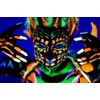 '"Invisible UV active Glow in the Dark Hair Gel Set/Blue/Green/Red