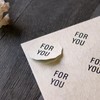 BAY LETTERPRESS Washi Gift Stickers, 24 Sheets for You, Wrapping,