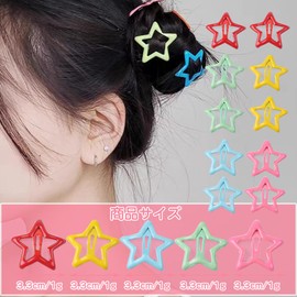 Star Hair Clips, Bangs Hair Clips, Colorful Hair Clips, Metal Hair Clips, Cute Hair Clips, Set of 10, Fix and Decorate Your Hair to Add a Fashion Feeling and Unique Charm