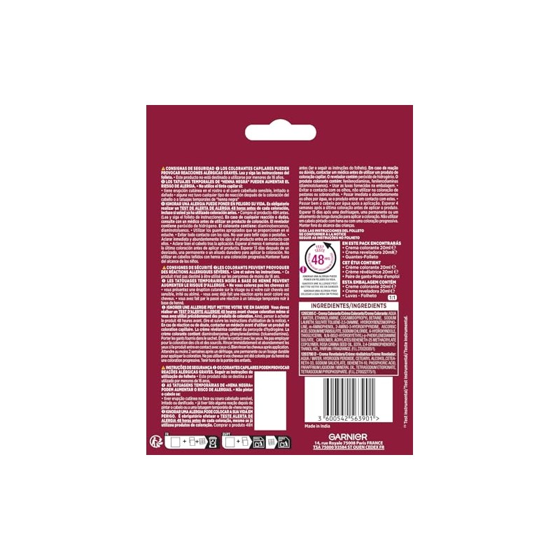 Garnier Color Shampoo Retouch Semi Permanent Hair Colour Light Brown