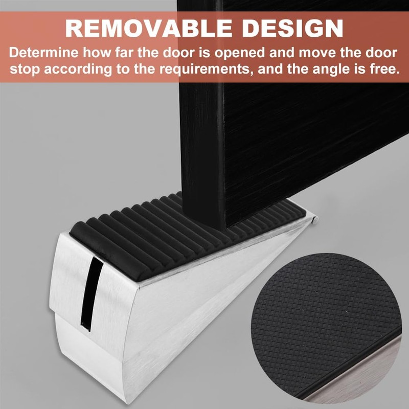 FACAICAI Door Stopper Heavy Duty Stoppers Wedge Tall Door Stop