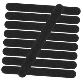 WOONEKY 100pcs Double-sided Black Sand Nail Files for Manicure Portable Buffing Boards for Natural Nails Easy to Carry Travel Cosmetic Bag Grooming Tool for False